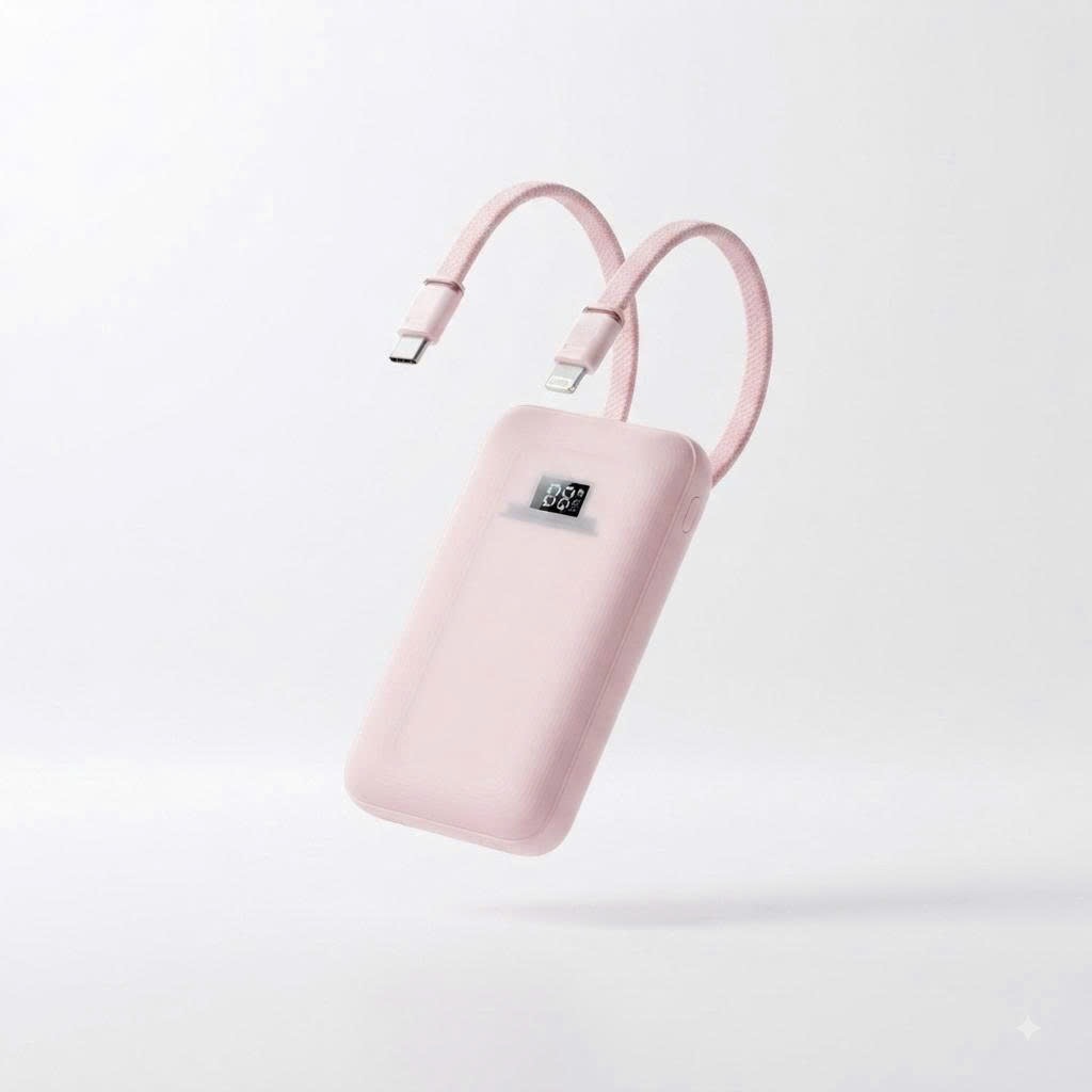 Pin dự phòng 10.000mAh hợp 2 cáp 1L 1C sạc nhanh 30w tích - ko hộp, chưa in logo ( nhà máy Anker ) 2 Pin dự phòng 10.000mAh hợp 2 cáp 1L 1C sạc nhanh 30w tích - ko hộp, chưa in logo ( nhà máy Anker )