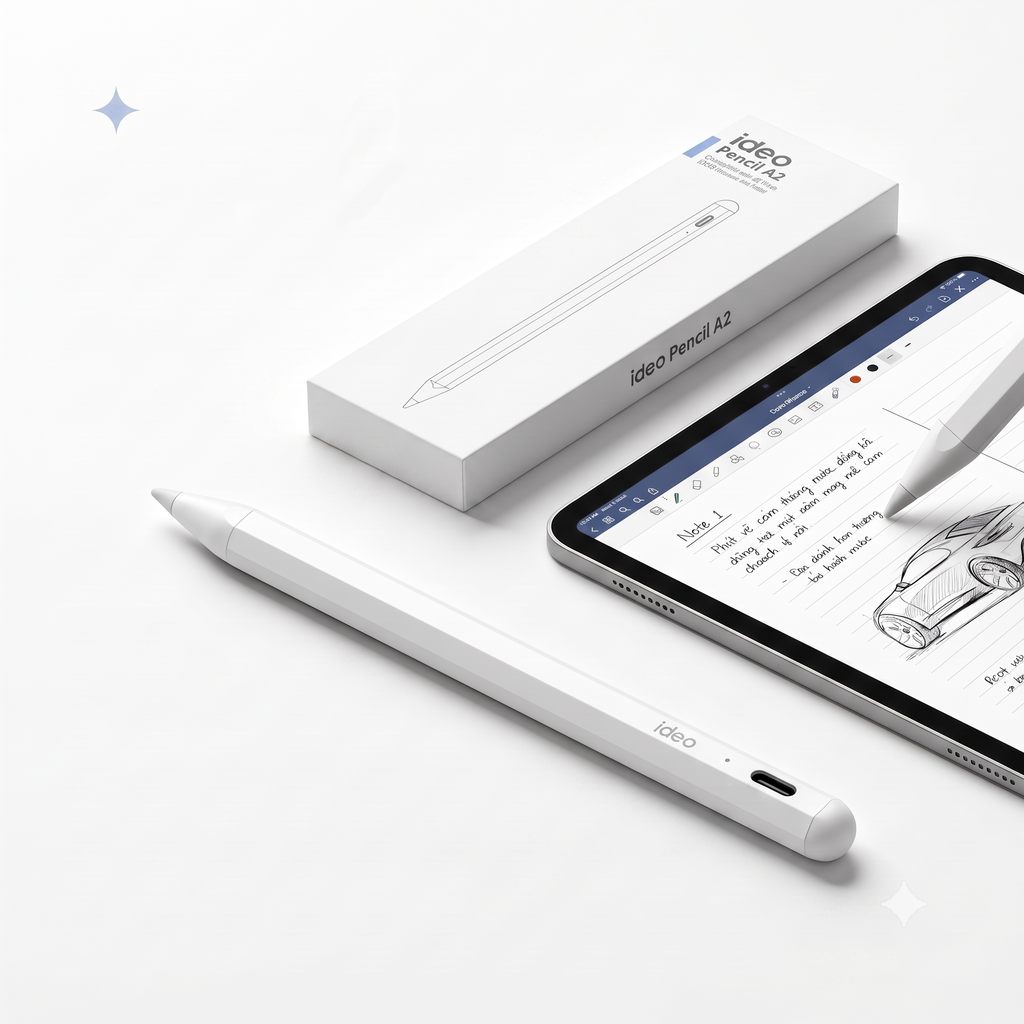 Bút cảm ứng IDEO PENCIL A2 - dùng cho iPad từ 2018 trở lên 2 Bút cảm ứng IDEO PENCIL A2 - dùng cho iPad từ 2018 trở lên