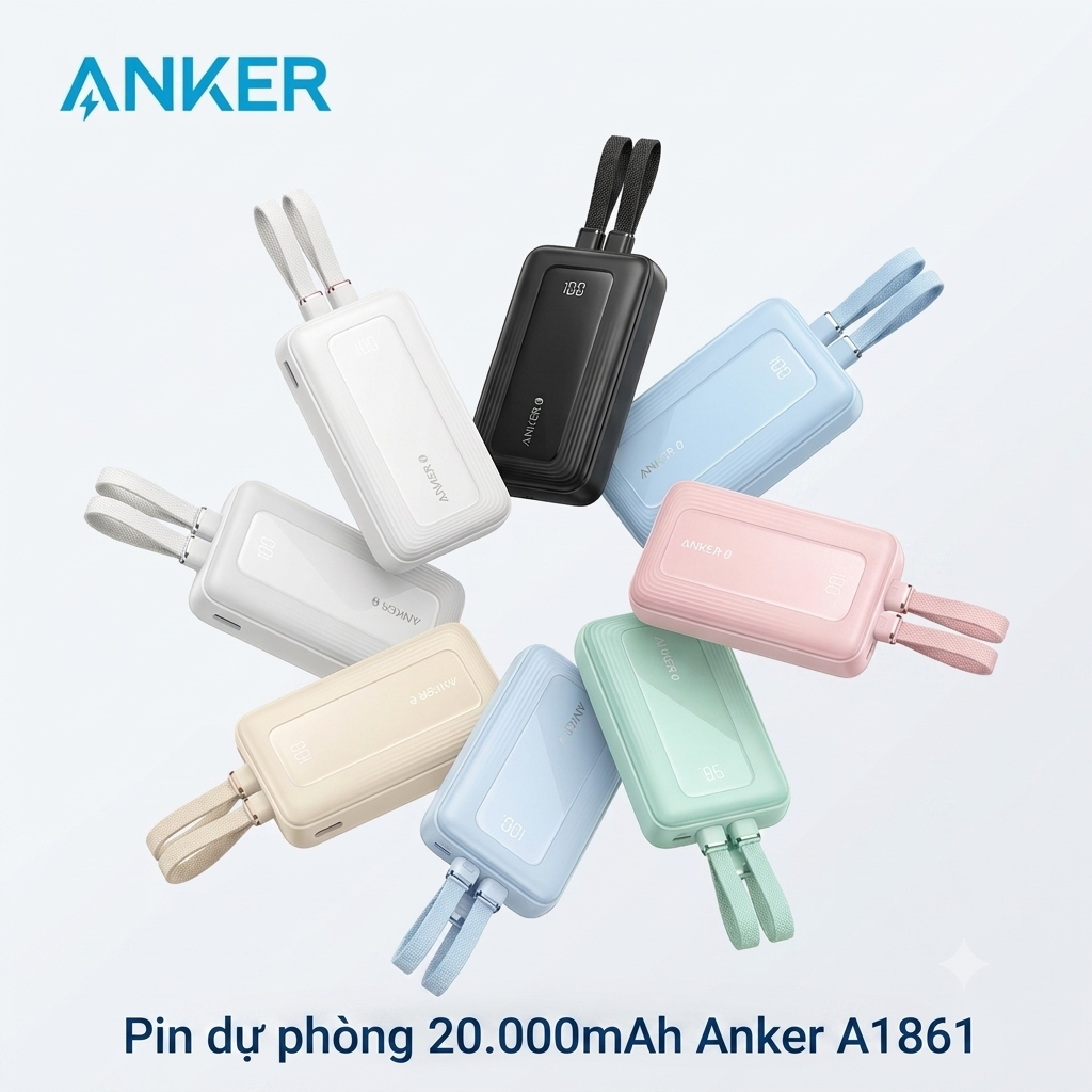 Pin dự phòng 20.000mAh Anker Zolo A1681 sạc nhanh 30W tích hợp 2 cáp 1L 1C - cũ ko hộp, lỗi cáp L 1 Pin dự phòng 20.000mAh Anker Zolo A1681 sạc nhanh 30W tích hợp 2 cáp 1L 1C - cũ ko hộp, lỗi cáp L