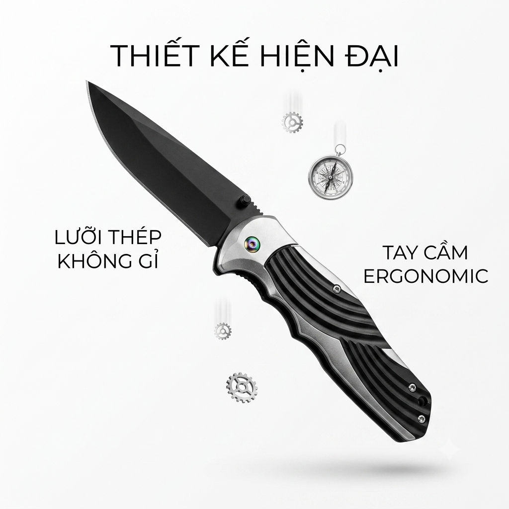 Dao gấp sinh tồn, cắm trại đa năng SOG, phụ kiện camping (không hộp) 3 Dao gấp sinh tồn, cắm trại đa năng SOG, phụ kiện camping (không hộp)