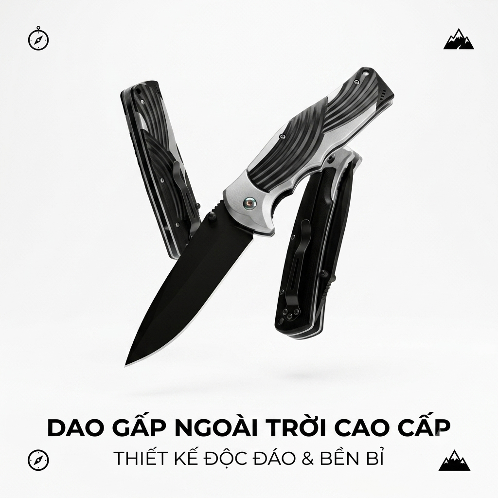 Dao gấp sinh tồn, cắm trại đa năng SOG, phụ kiện camping (không hộp) 4 Dao gấp sinh tồn, cắm trại đa năng SOG, phụ kiện camping (không hộp)