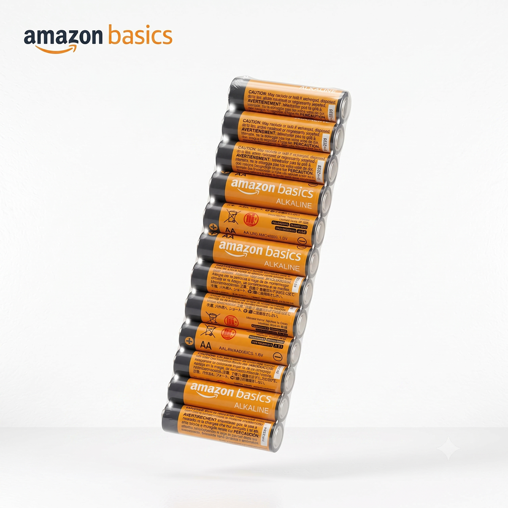 Vỉ 12 viên Pin tiểu AA Alkaline Amazon Basics ( Mỹ ) 2 Vỉ 12 viên Pin tiểu AA Alkaline Amazon Basics ( Mỹ )