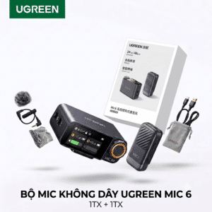 Bộ Mic thu âm không dây hãng UGREEN MIC 6 ( 1RX + 1TX )