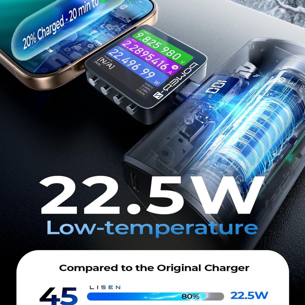 Pin dự phòng LISEN 6800mAh siêu nhỏ gọn, sạc nhanh 22.5W, LISEN - 2E450 / P106 9 Pin dự phòng LISEN 6800mAh siêu nhỏ gọn, sạc nhanh 22.5W, LISEN - 2E450 / P106