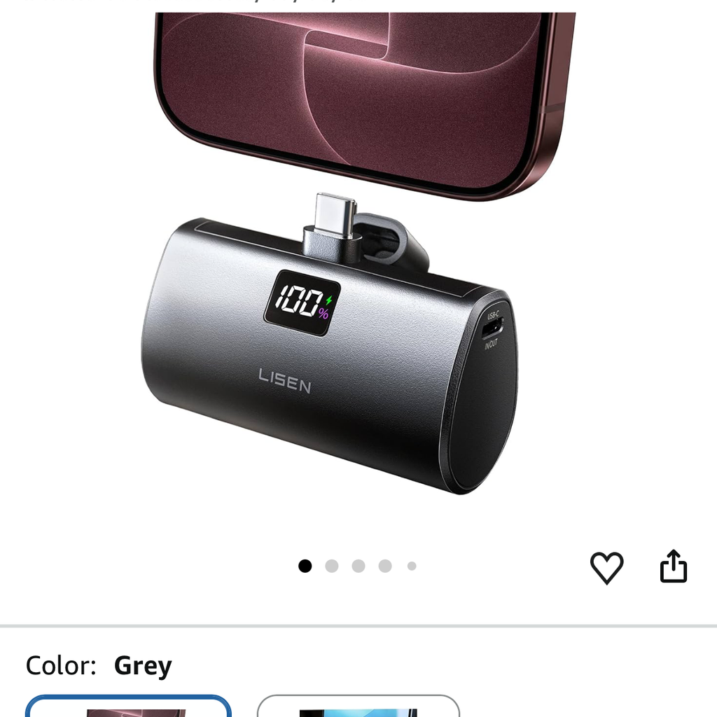 Pin dự phòng LISEN 6800mAh siêu nhỏ gọn, sạc nhanh 22.5W, LISEN - 2E450 / P106 2 Pin dự phòng LISEN 6800mAh siêu nhỏ gọn, sạc nhanh 22.5W, LISEN - 2E450 / P106
