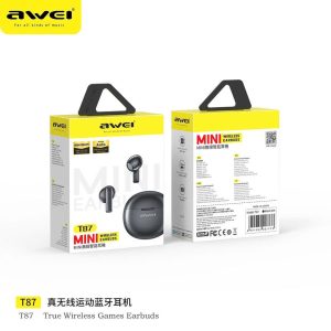 Tai Nghe Bluetooth AWEI T87 Âm Thanh Hi-Fi Độ Trễ Thấp Cho Game Thủ