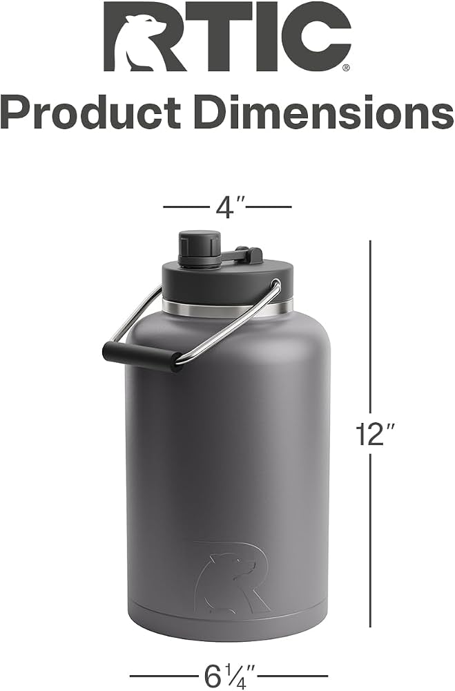 Bình Giữ Nhiệt Khổng Lồ 3.6L RTIC Insulated Jug (Mỹ)- Giữ Lạnh 24 Giờ, Thép ko gỉ 18/8 5 Bình Giữ Nhiệt Khổng Lồ 3.6L RTIC Insulated Jug (Mỹ)- Giữ Lạnh 24 Giờ, Thép ko gỉ 18/8