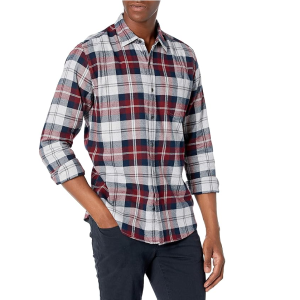 Áo sơ mi kẻ dài tay Nam Amazon Essentials - B0866F6YMN - size S mỹ - L Việt Nam