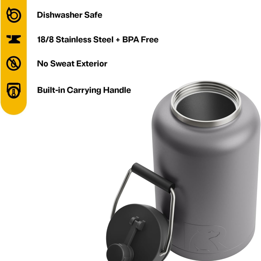 Bình Giữ Nhiệt Khổng Lồ 3.6L RTIC Insulated Jug (Mỹ)- Giữ Lạnh 24 Giờ, Thép ko gỉ 18/8 4 Bình Giữ Nhiệt Khổng Lồ 3.6L RTIC Insulated Jug (Mỹ)- Giữ Lạnh 24 Giờ, Thép ko gỉ 18/8