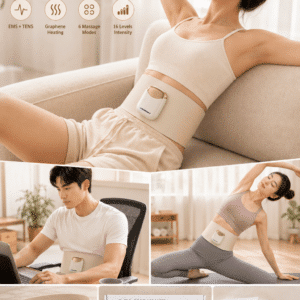 Đai Massage Blaupunkt – EMS+TENS, Xung Điện Hỗ Trợ Trị Liệu, Sưởi Graphene Giảm Đau, Hỗ Trợ Giảm Mỡ