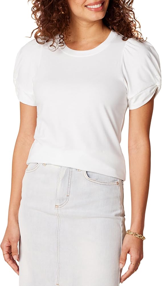 Áo thun Nữ cổ tròn tay xoắn Amazon Essentials - size M Mỹ (L Việt Nam) - Trắng B08P4TH7XQ 1 Áo thun Nữ cổ tròn tay xoắn Amazon Essentials - size M Mỹ (L Việt Nam) - Trắng B08P4TH7XQ