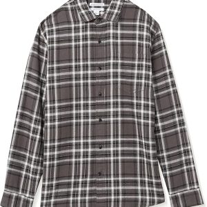 Áo sơ mi Nam vải nỉ dài tay Amazon Essentials - size S (Mỹ) M Việt Nam - B08X5BYWTF