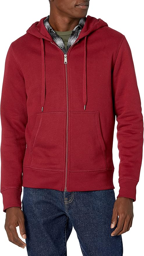 Áo hoodie Nam, có mũ Full-Zip Amazon Essentials - size M Mỹ (L Việt Nam) B075JNL9SN 2 Áo hoodie Nam, có mũ Full-Zip Amazon Essentials - size M Mỹ (L Việt Nam) B075JNL9SN