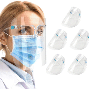 Kính chắn chống giọt bắn trong suốt nhựa PET - Face Shield Mask