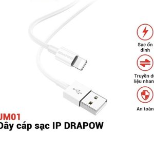 Dây cáp sạc Drapow JM01 dành cho iPhone (đóng túi)