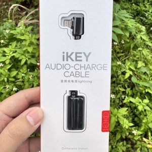 Jack chia cổng Lightning Phone ra 2 cổng Lightning hãng DIVI iKey - vừa sạc vừa nghe nhạc
