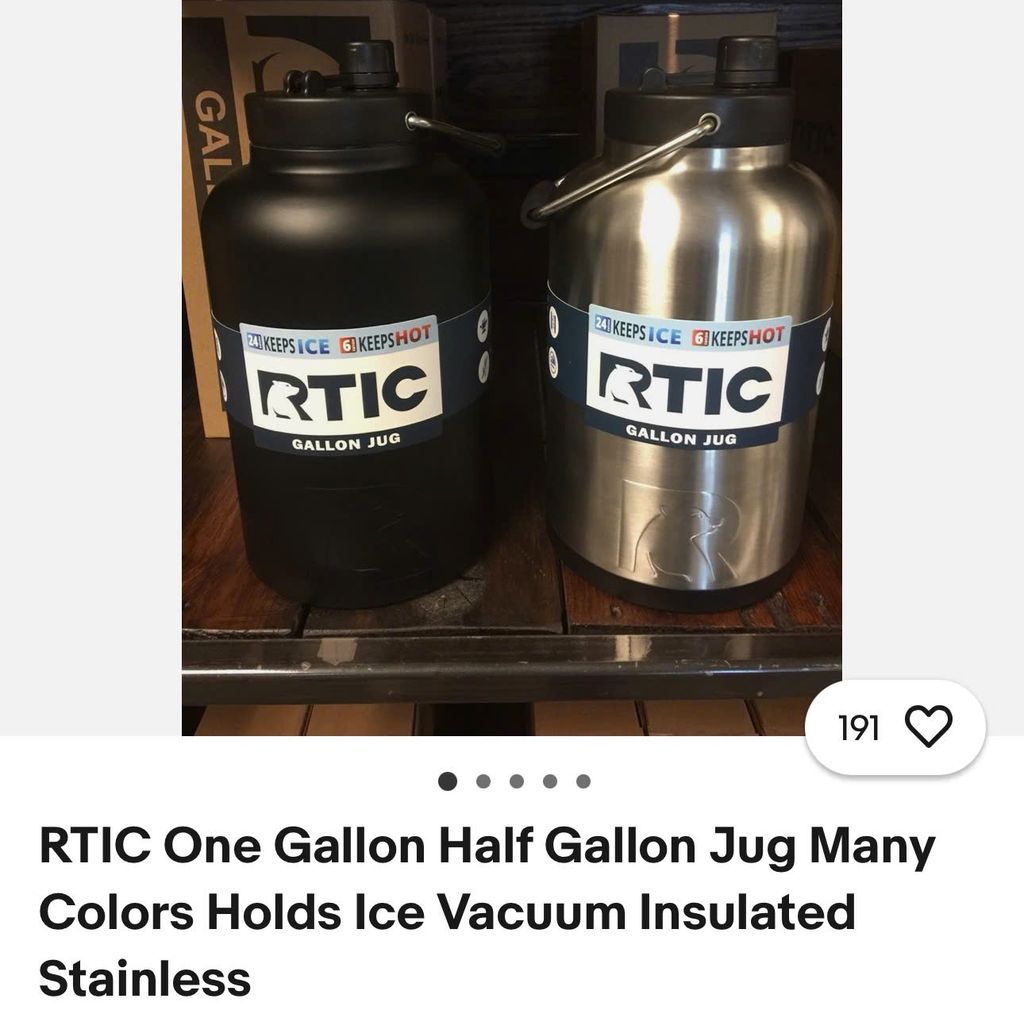 Bình Giữ Nhiệt Khổng Lồ 3.6L RTIC Insulated Jug (Mỹ)- Giữ Lạnh 24 Giờ, Thép ko gỉ 18/8 2 Bình Giữ Nhiệt Khổng Lồ 3.6L RTIC Insulated Jug (Mỹ)- Giữ Lạnh 24 Giờ, Thép ko gỉ 18/8