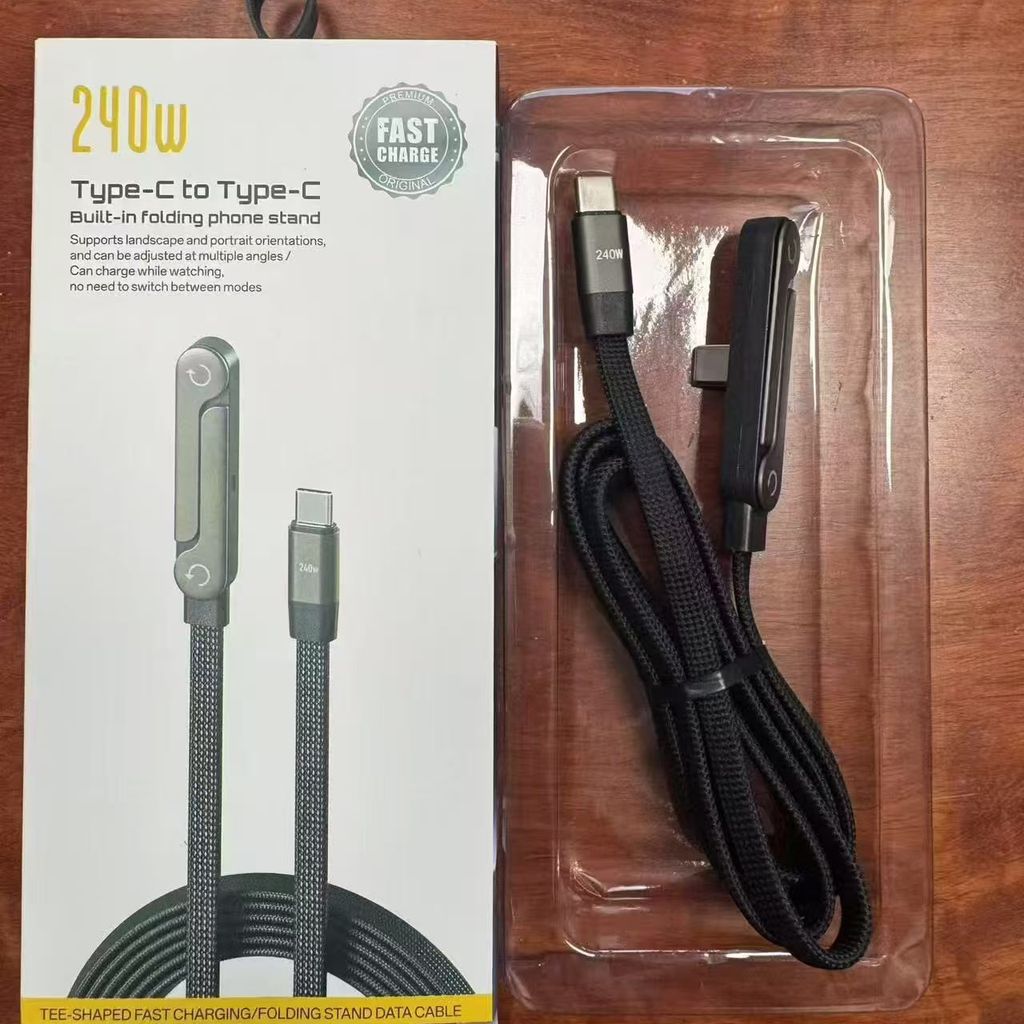 Cáp Sạc Nhanh C to C 240W dây dù, Kiêm Giá Đỡ Điện Thoại Gấp Gọn, công suất 60W ( hàng Amazon ) 12 Cáp Sạc Nhanh C to C 240W dây dù, Kiêm Giá Đỡ Điện Thoại Gấp Gọn, công suất 60W ( hàng Amazon )