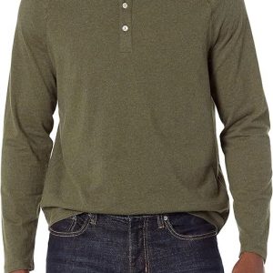 Áo dài tay Amazon Essentials B07BJKRNSB size S Mỹ = L Việt Nam( xanh rêu)