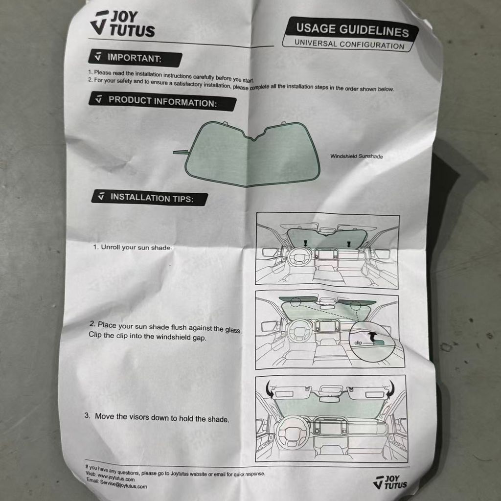 Tấm Chắn Nắng Kính Lái Ô Tô JOY TUTUS (Hàng Amazon Mỹ) 9 Tấm Chắn Nắng Kính Lái Ô Tô JOY TUTUS (Hàng Amazon Mỹ)