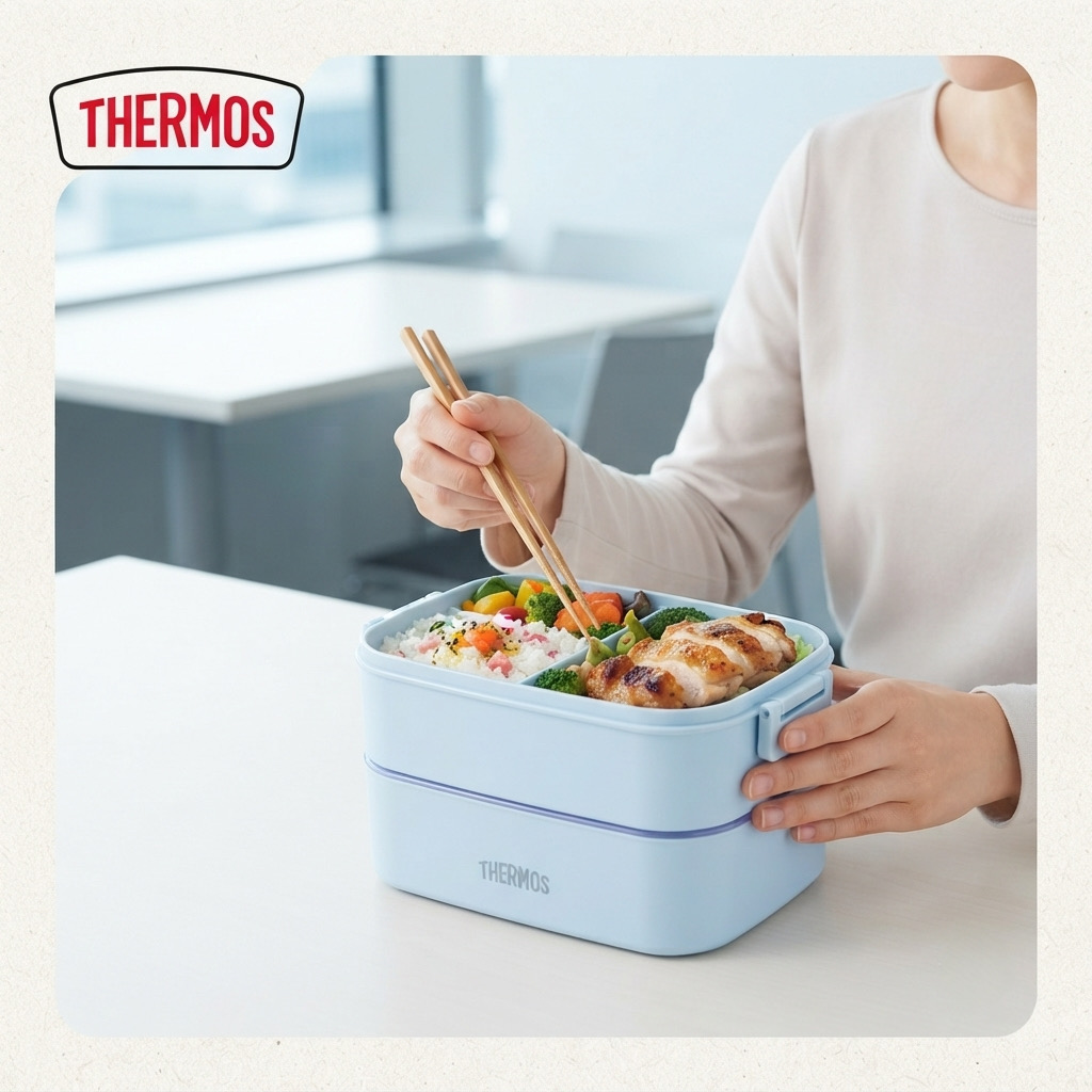 Hộp Cơm Giữ Nhiệt 2 Tầng THERMOS 1.1L Inox 304 Cao Cấp 4 Hộp Cơm Giữ Nhiệt 2 Tầng THERMOS 1.1L Inox 304 Cao Cấp