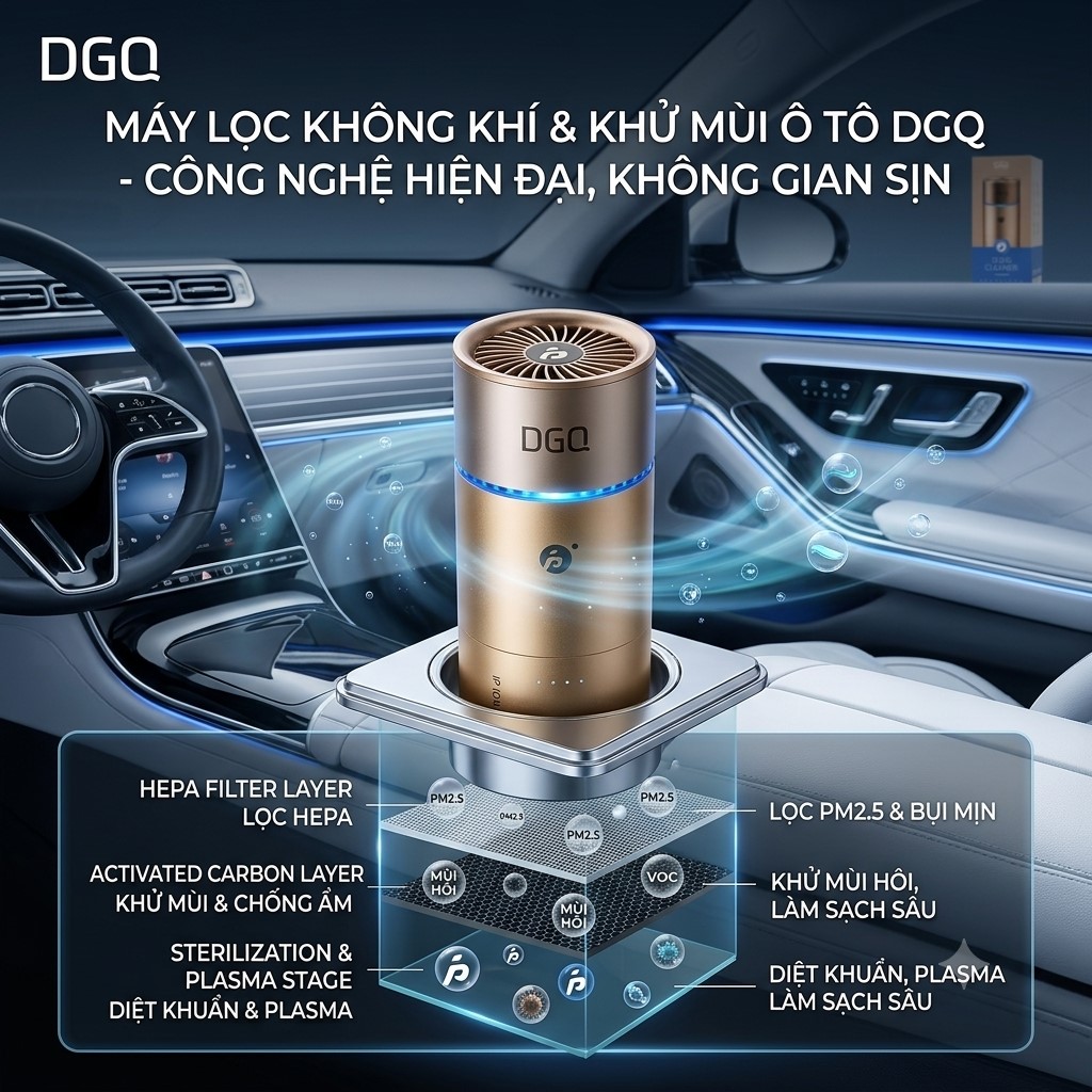 Máy Khử Mùi & Lọc Không Khí Diệt Khuẩn IP ION Thông Minh DGQ D2 (Hộp Cao) 6 Máy Khử Mùi & Lọc Không Khí Diệt Khuẩn IP ION Thông Minh DGQ D2 (Hộp Cao)